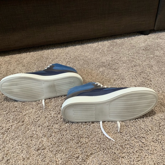 Ace Marks - The Maximo Sneaker - high top sneaker in dk blue and cobalt. - Picture 6 of 8